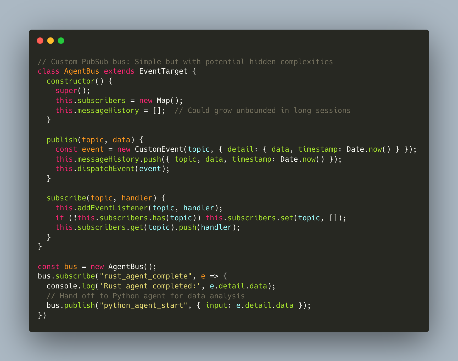 PubSub Code Example